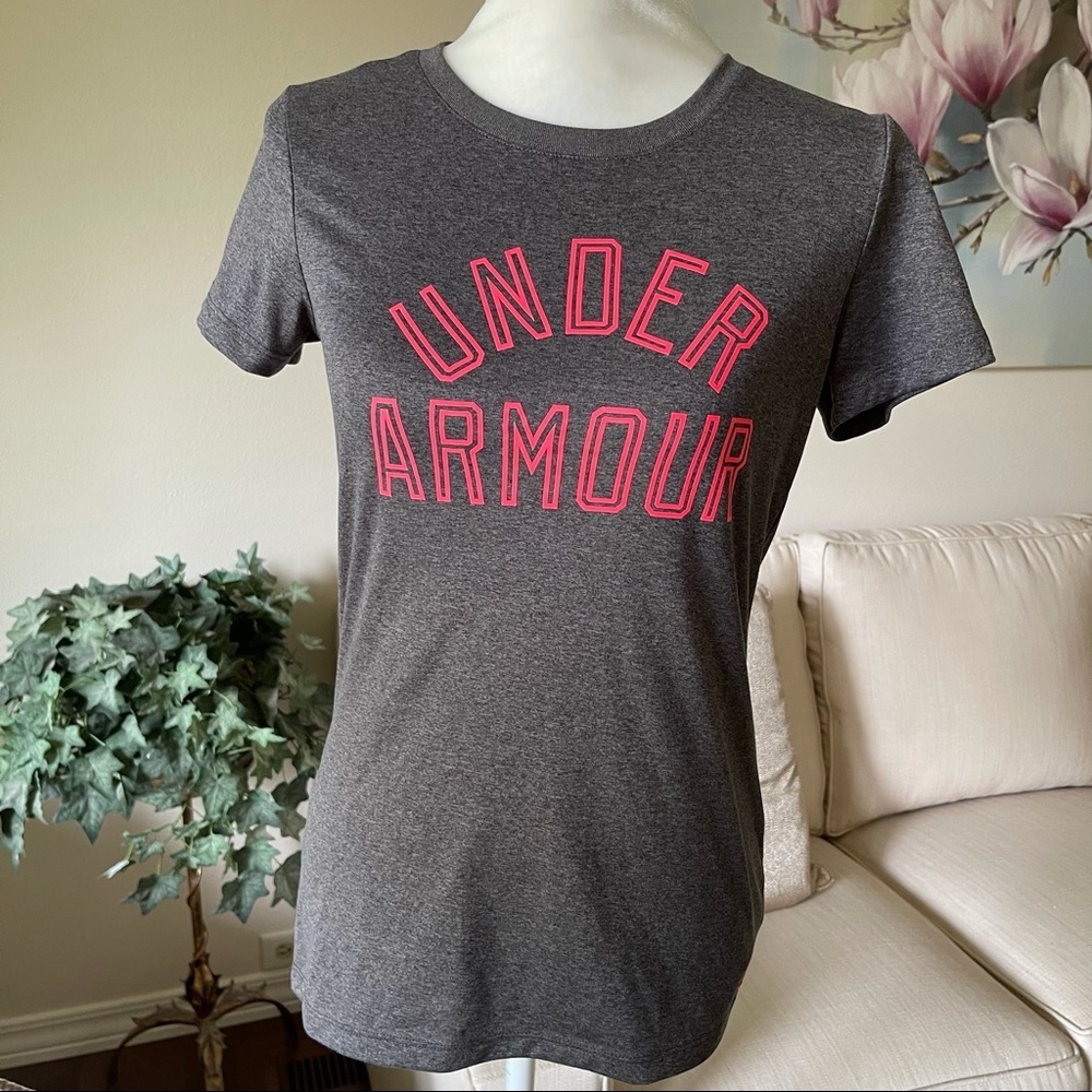 Under Armour Gray Short Sleeve Crew Neck T-Shirt